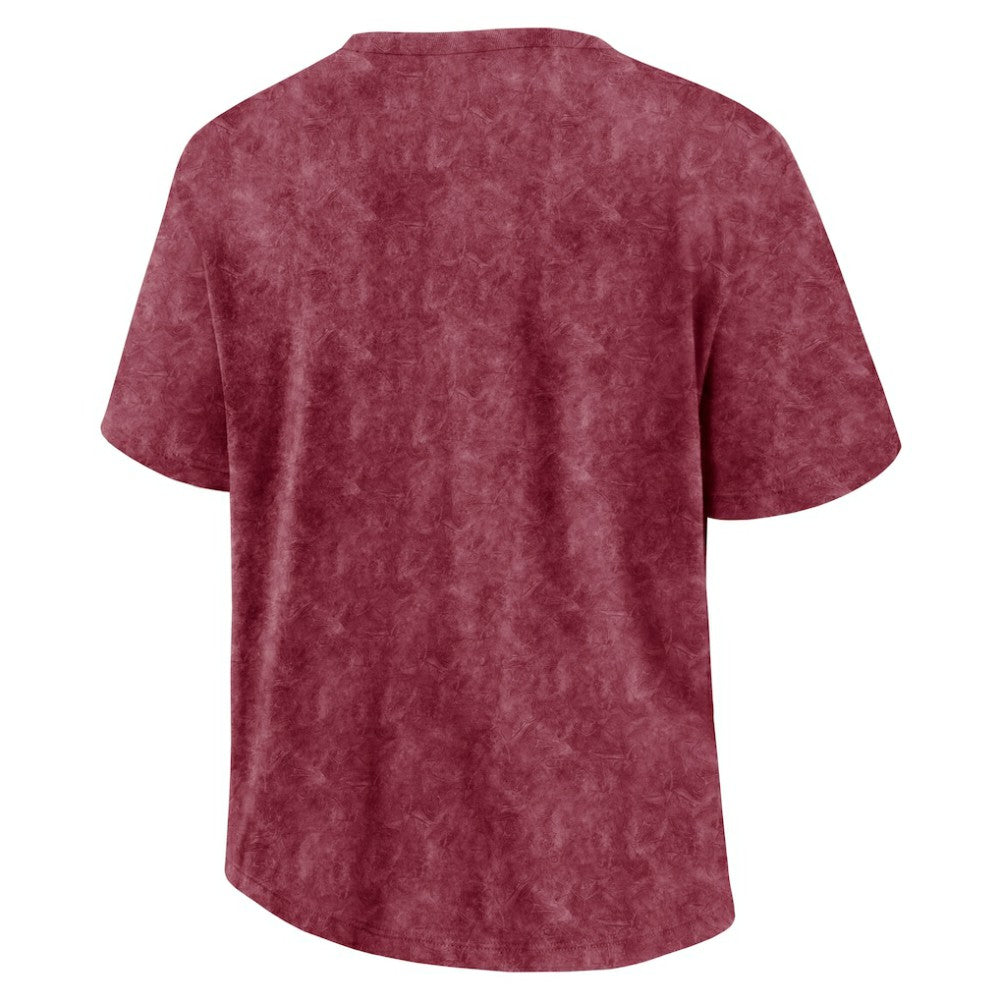 Colorado Avalanche Fanatics Women's Faded Wash T-Shirt - Burgundy | Fanatics sale