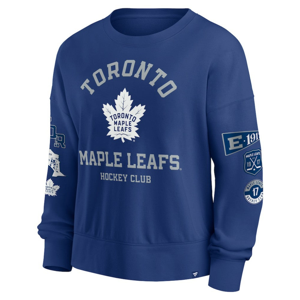 Toronto Maple Leafs Fanatics Women's Go Team Pullover Sweatshirt - Blue | Fanatics discount