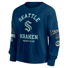 Seattle Kraken Fanatics Women's Go Team Pullover Sweatshirt - Deep Sea Blue | Fanatics near me