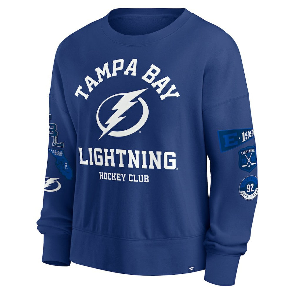 Tampa Bay Lightning Fanatics Women's Go Team Pullover Sweatshirt - Blue | Fanatics on sale