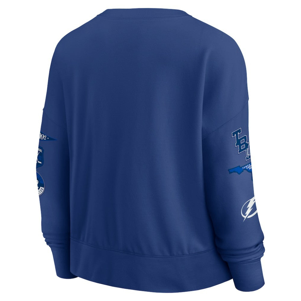 Tampa Bay Lightning Fanatics Women's Go Team Pullover Sweatshirt - Blue | Fanatics on sale