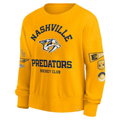 Nashville Predators Fanatics Women's Go Team Pullover Sweatshirt - Gold | Fanatics near me