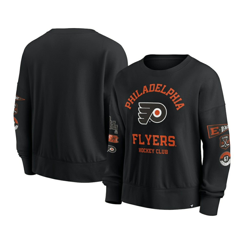 Philadelphia Flyers Fanatics Women's Go Team Pullover Sweatshirt - Black | Fanatics Clearance