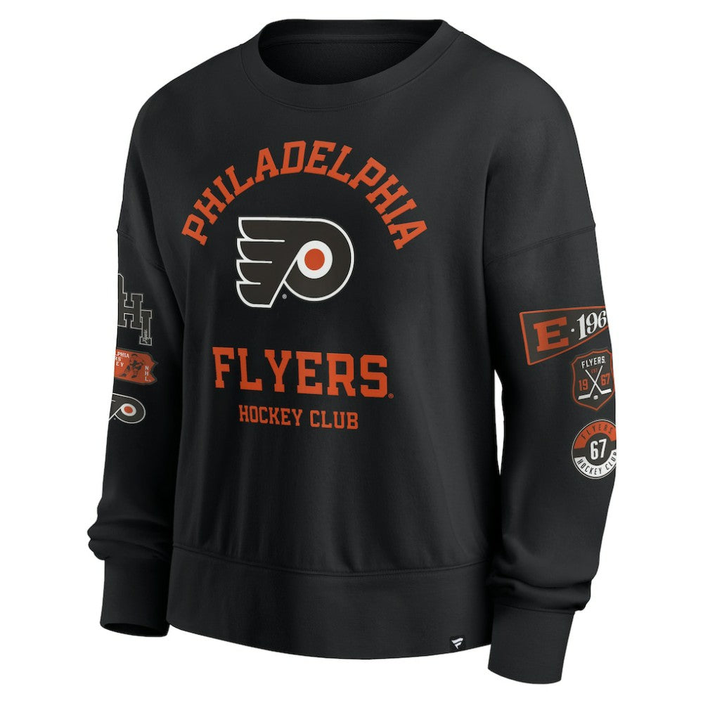 Philadelphia Flyers Fanatics Women's Go Team Pullover Sweatshirt - Black | Fanatics Clearance