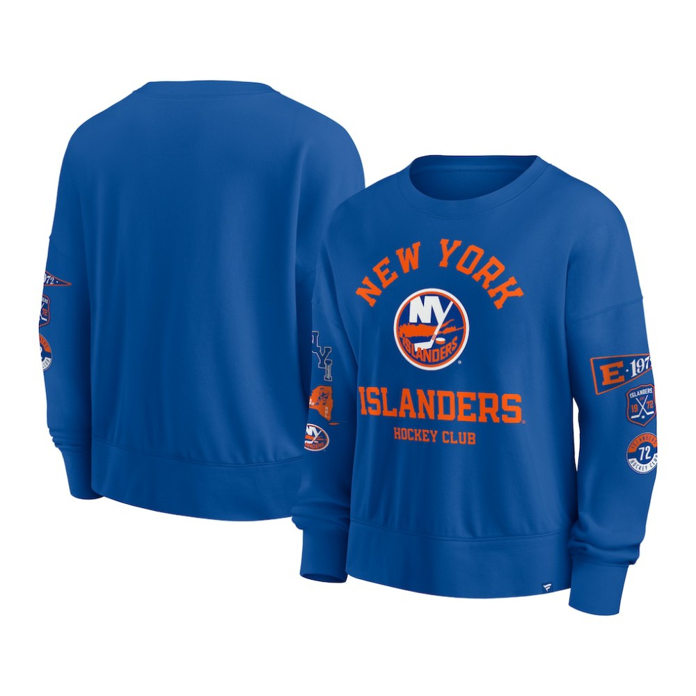 New York Islanders Fanatics Women's Go Team Pullover Sweatshirt - Royal | Fanatics discount