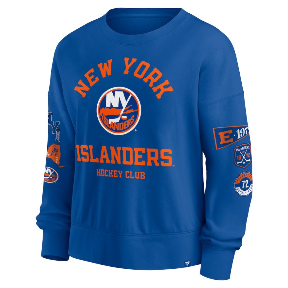 New York Islanders Fanatics Women's Go Team Pullover Sweatshirt - Royal | Fanatics discount
