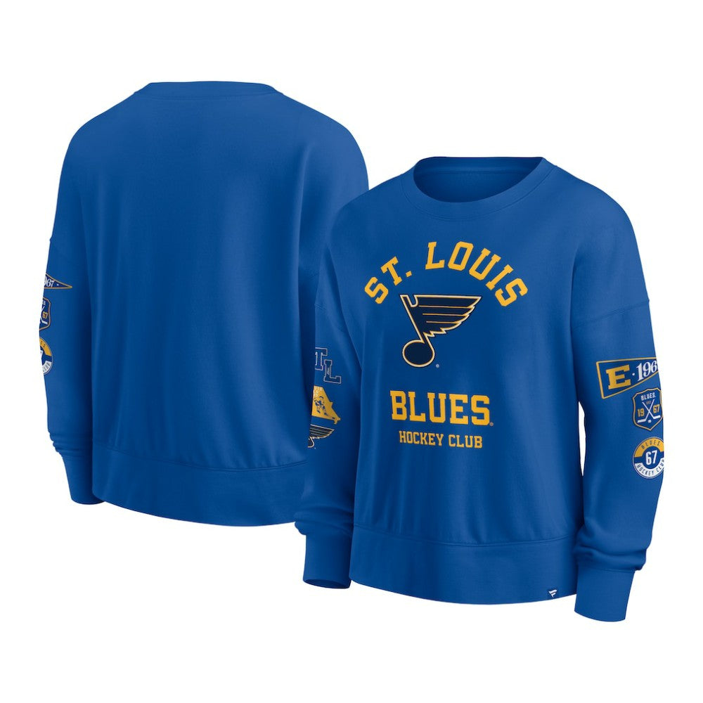 St. Louis Blues Fanatics Women's Go Team Pullover Sweatshirt - Blue | Fanatics sale