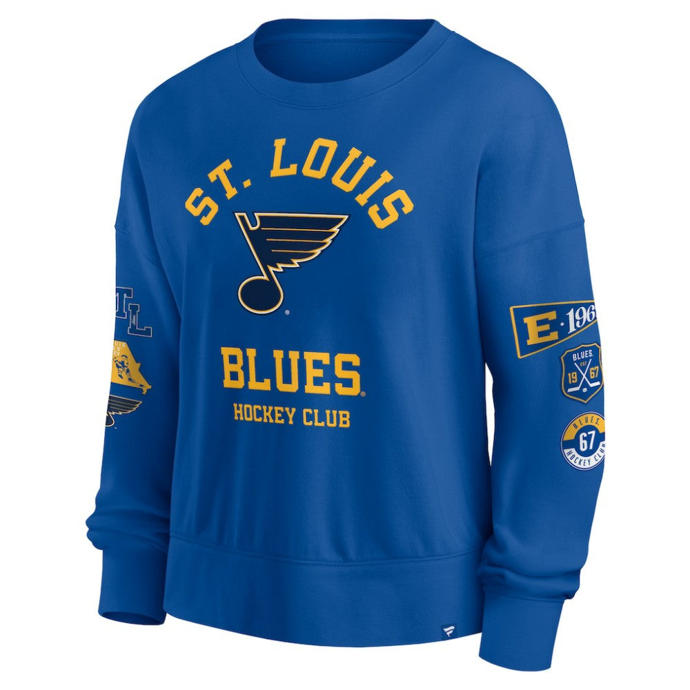 St. Louis Blues Fanatics Women's Go Team Pullover Sweatshirt - Blue | Fanatics sale