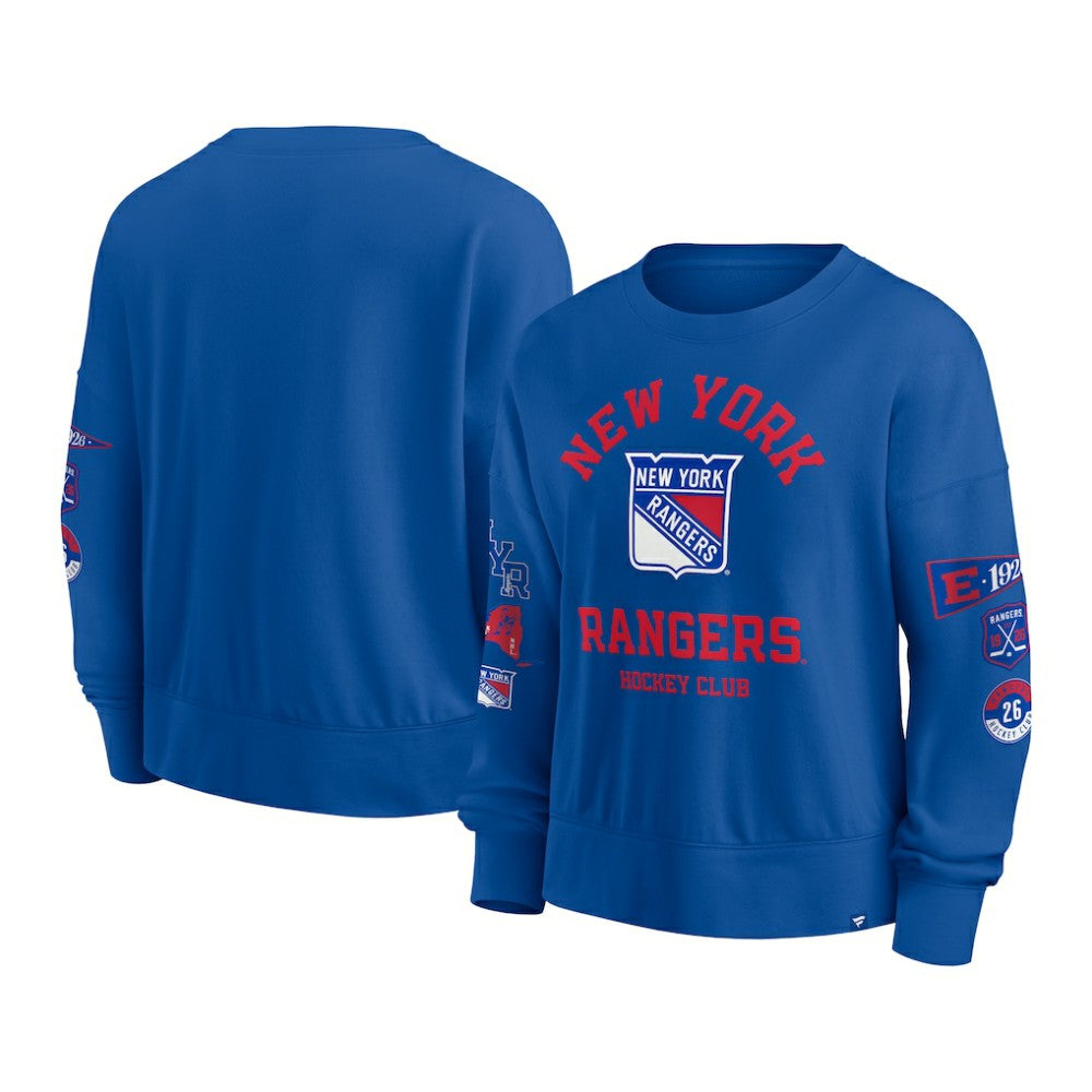 New York Rangers Fanatics Women's Go Team Pullover Sweatshirt - Blue | Fanatics online