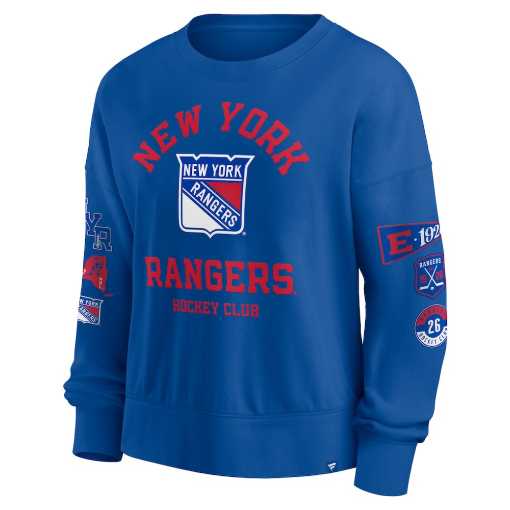 New York Rangers Fanatics Women's Go Team Pullover Sweatshirt - Blue | Fanatics online