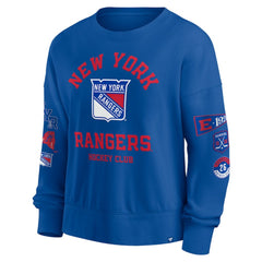 New York Rangers Fanatics Women's Go Team Pullover Sweatshirt - Blue | Fanatics online