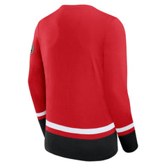 Chicago Blackhawks Fanatics High Point Long Sleeve T-Shirt - Red | Fanatics Lifestyle