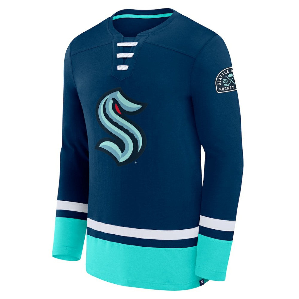 Seattle Kraken Fanatics High Point Long Sleeve T-Shirt - Deep Sea Blue | Fanatics on sale