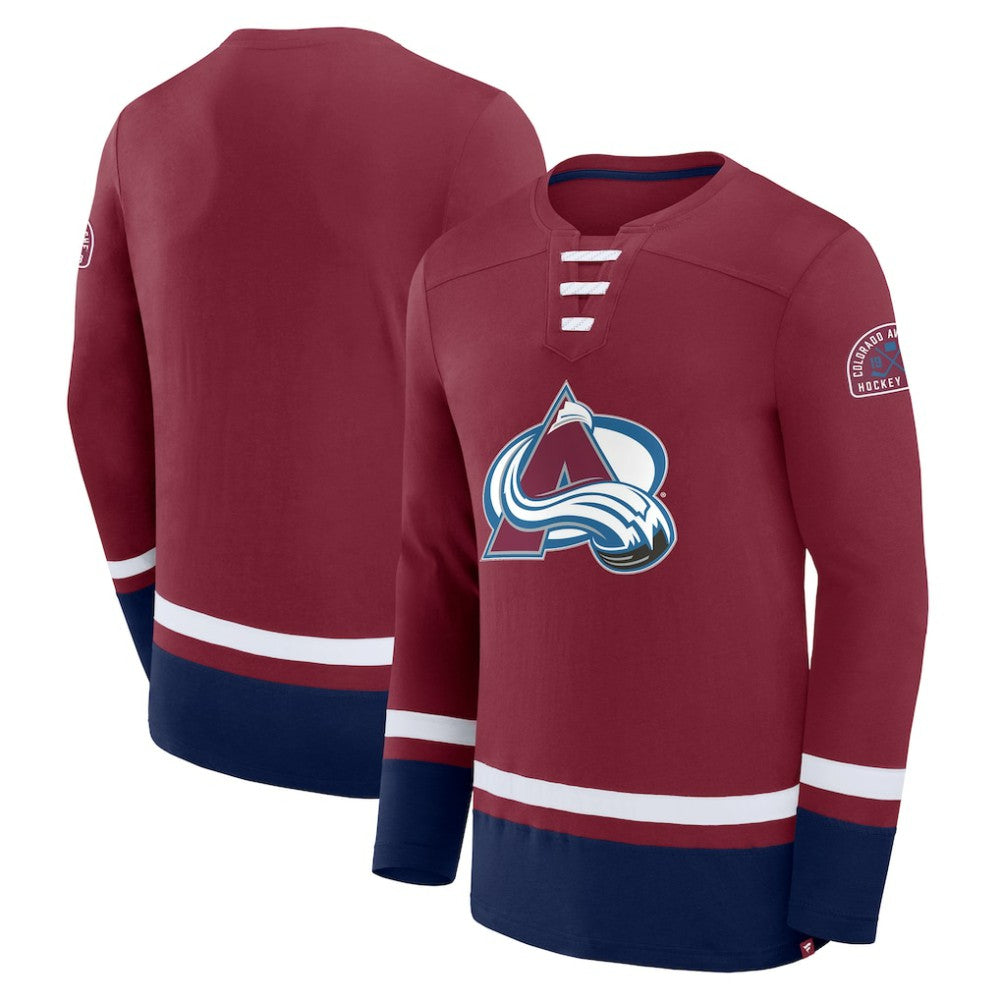 Colorado Avalanche Fanatics High Point Long Sleeve T-Shirt - Burgundy | Fanatics Lifestyle