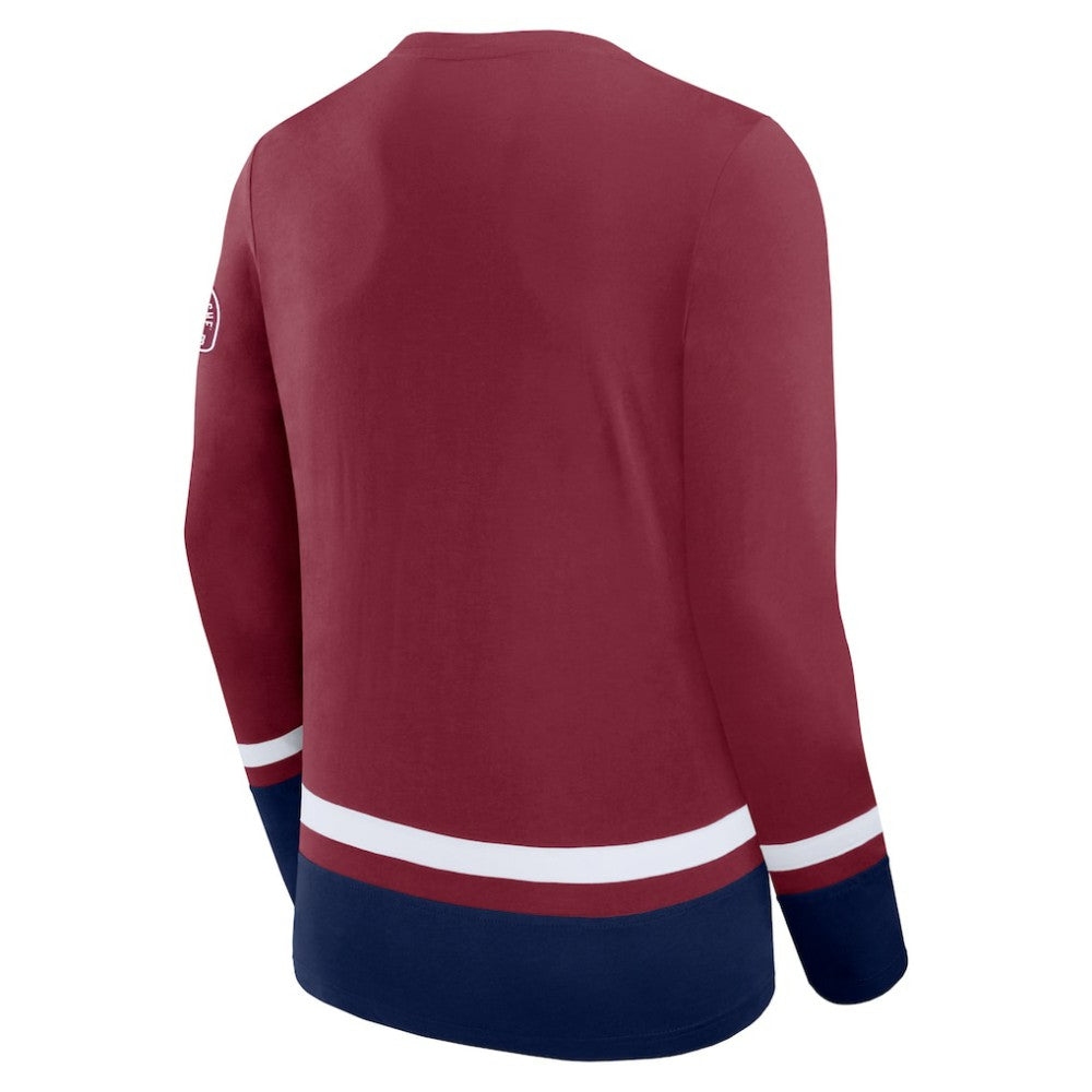 Colorado Avalanche Fanatics High Point Long Sleeve T-Shirt - Burgundy | Fanatics Lifestyle
