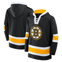 Boston Bruins Fanatics Inside Line Fleece Pullover Hoodie- Black | Fanatics near me