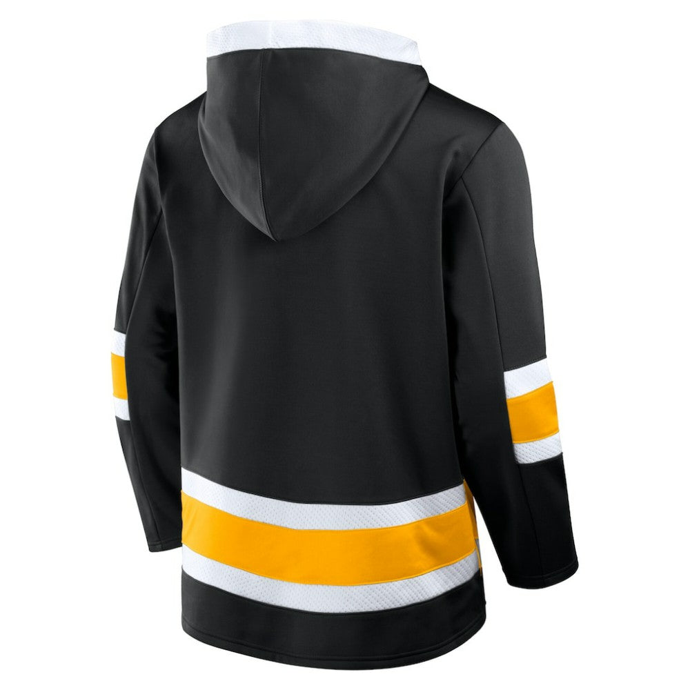 Boston Bruins Fanatics Inside Line Fleece Pullover Hoodie- Black | Fanatics near me