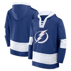 Tampa Bay Lightning Fanatics Inside Line Fleece Pullover Hoodie- Blue | Fanatics sale