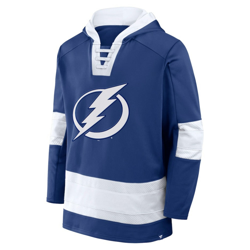 Tampa Bay Lightning Fanatics Inside Line Fleece Pullover Hoodie- Blue | Fanatics sale