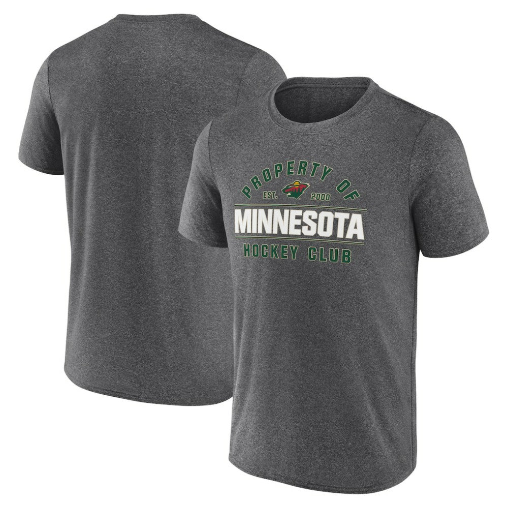 Minnesota Wild Fanatics Property Of T-Shirt - Heather Charcoal | Fanatics discount