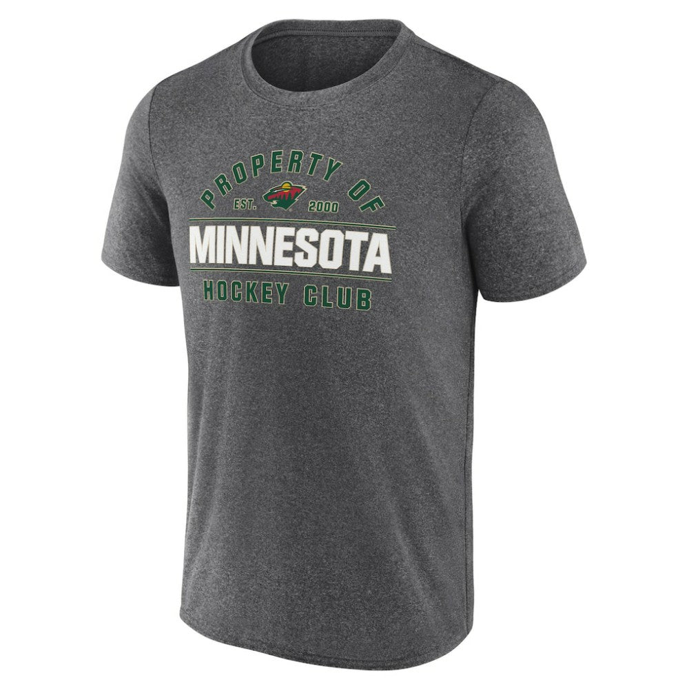Minnesota Wild Fanatics Property Of T-Shirt - Heather Charcoal | Fanatics discount