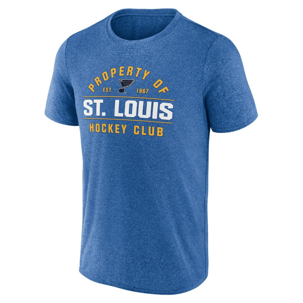 St. Louis Blues Fanatics Property Of T-Shirt - Heather Blue | Fanatics Lifestyle