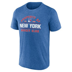 New York Rangers Fanatics Property Of T-Shirt - Heather Blue | Fanatics Lifestyle