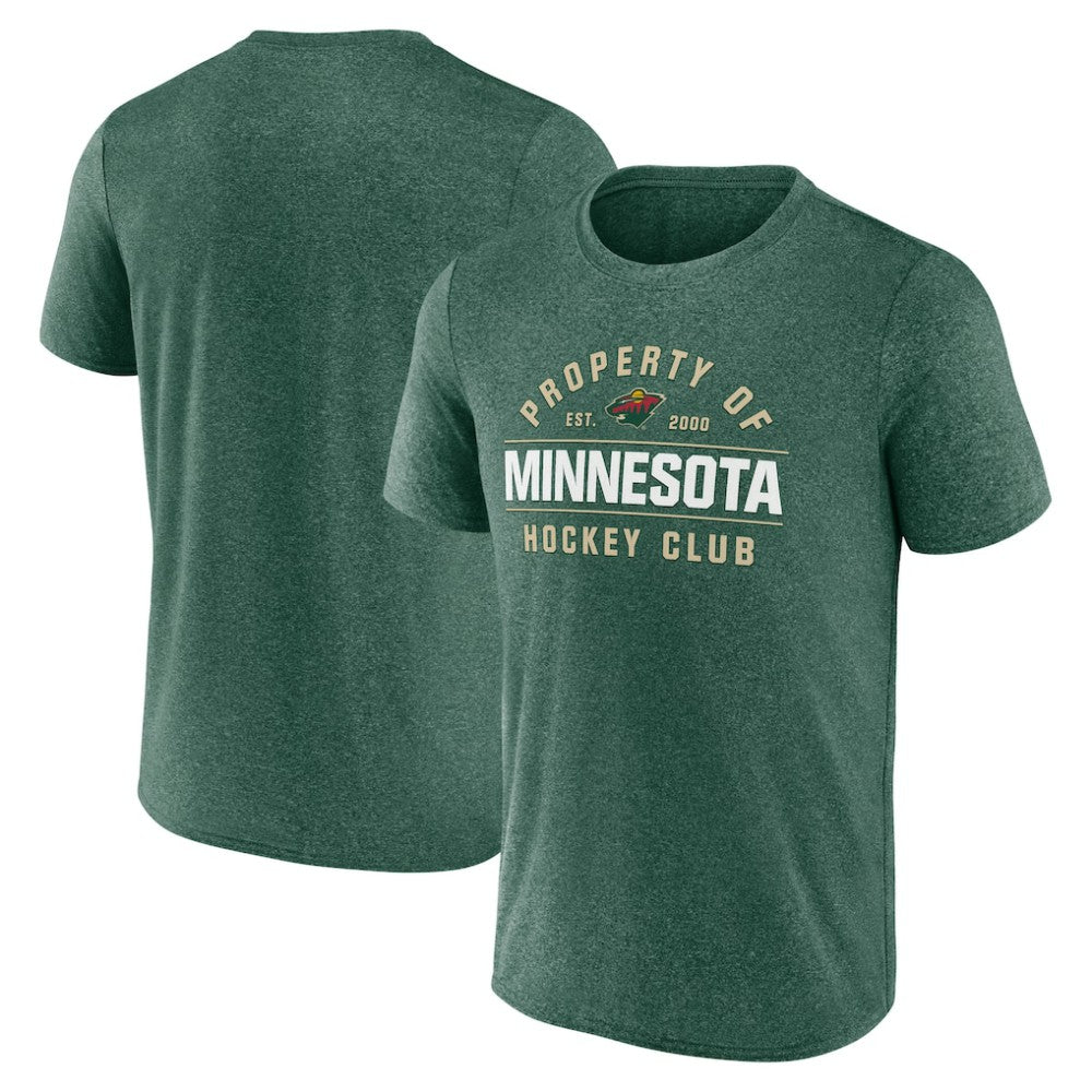 Minnesota Wild Fanatics Property Of T-Shirt - Heather Green | Fanatics Clearance