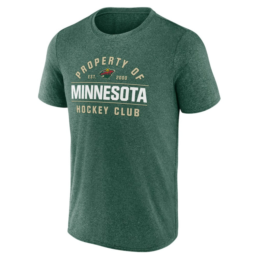 Minnesota Wild Fanatics Property Of T-Shirt - Heather Green | Fanatics Clearance