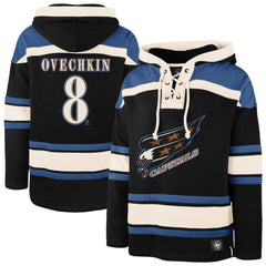 Alexander Ovechkin Washington Capitals '47 Player Name & Number Lacer Pullover Hoodie - Black | 47 brand online
