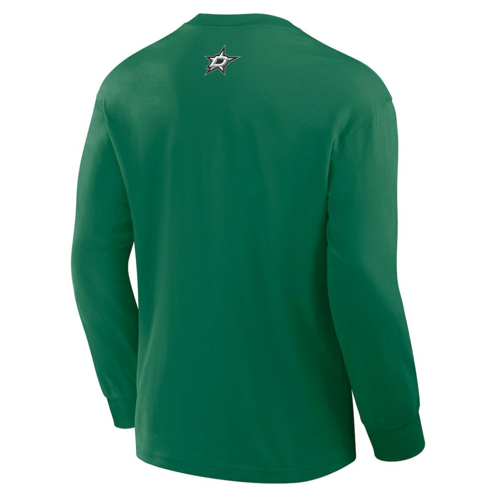 Dallas Stars Fanatics Rewind Long Sleeve T-Shirt - Kelly Green | Fanatics Lifestyle
