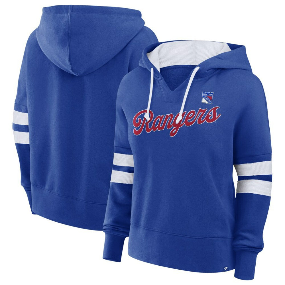 New York Rangers Fanatics Women's Oversized Seize Pullover Hoodie - Blue | Fanatics sale