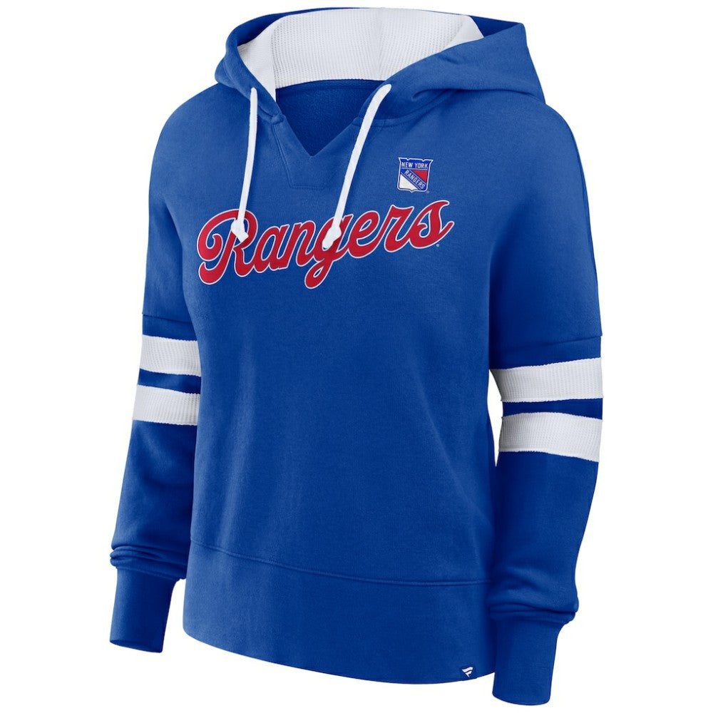 New York Rangers Fanatics Women's Oversized Seize Pullover Hoodie - Blue | Fanatics sale