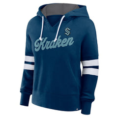 Seattle Kraken Fanatics Women's Oversized Seize Pullover Hoodie - Deep Sea Blue | Fanatics online