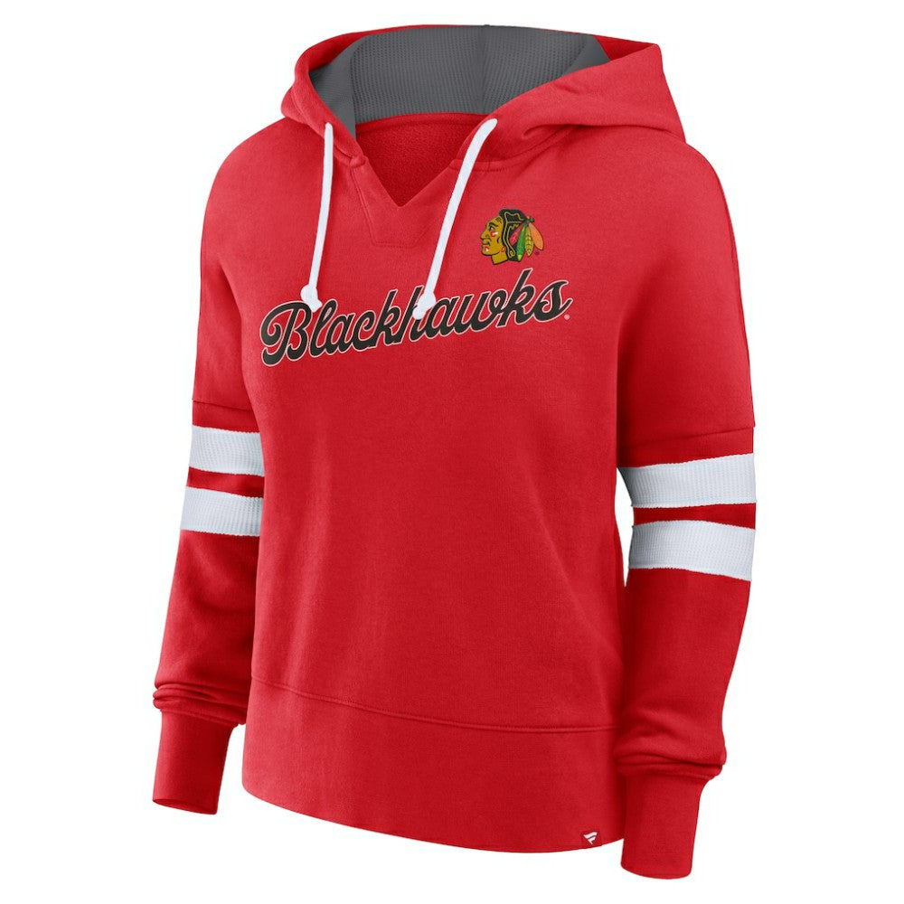 Chicago Blackhawks Fanatics Women's Oversized Seize Pullover Hoodie - Red | Fanatics online
