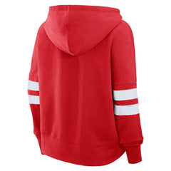 Chicago Blackhawks Fanatics Women's Oversized Seize Pullover Hoodie - Red | Fanatics online
