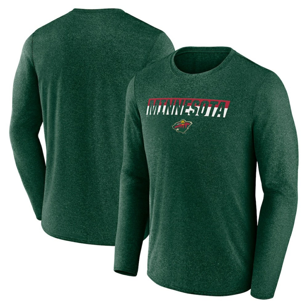 Minnesota Wild Fanatics Transition Long Sleeve T-Shirt - Heather Green | Fanatics online