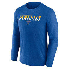 St. Louis Blues Fanatics Transition Long Sleeve T-Shirt - Heather Blue | Fanatics Lifestyle