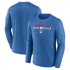 New York Rangers Fanatics Transition Long Sleeve T-Shirt - Heather Blue | Fanatics online