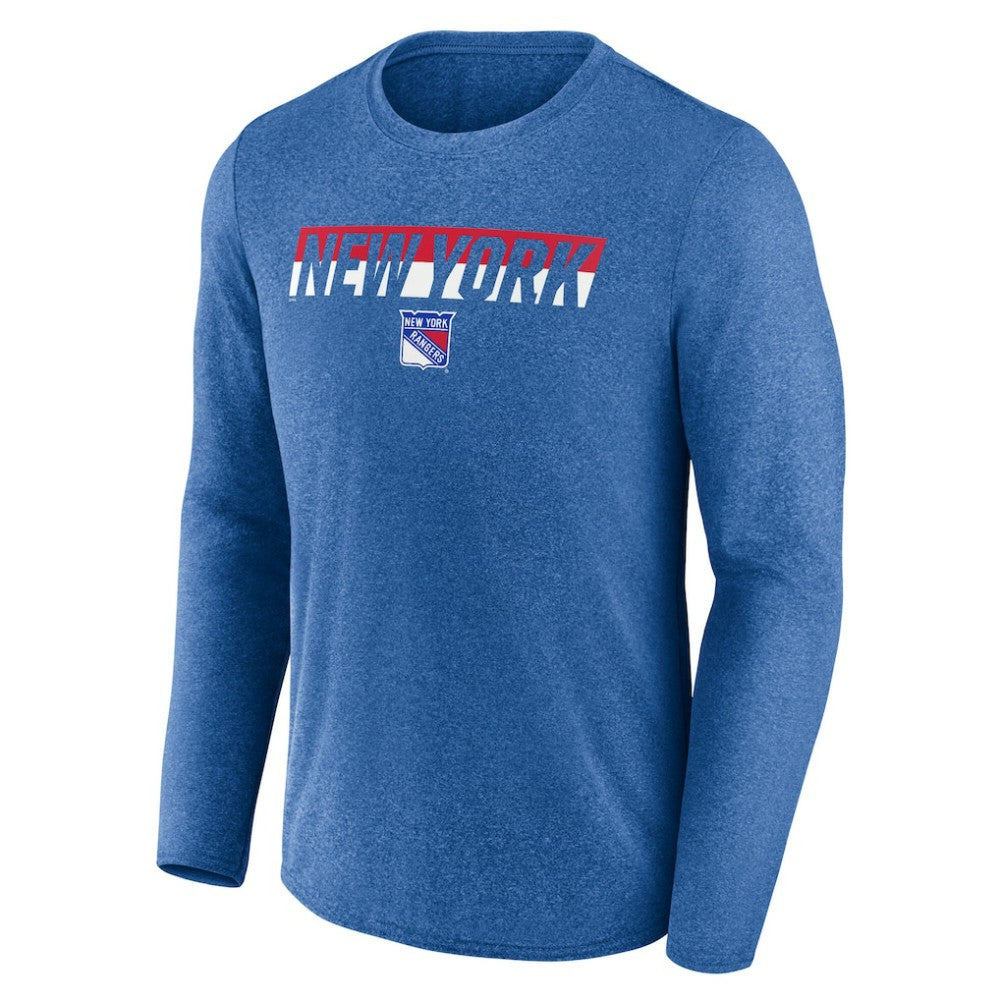New York Rangers Fanatics Transition Long Sleeve T-Shirt - Heather Blue | Fanatics online
