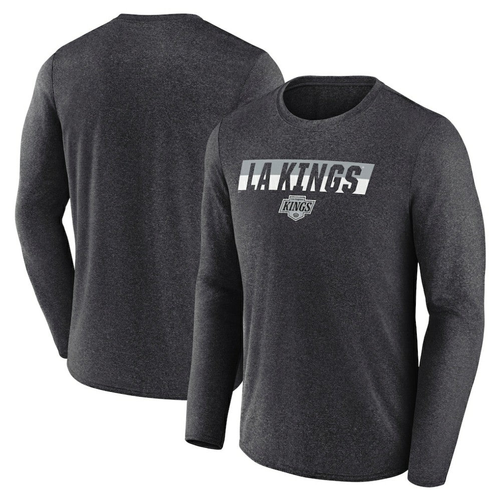 Los Angeles Kings Fanatics Transition Long Sleeve T-Shirt - Heather Charcoal | Fanatics sale