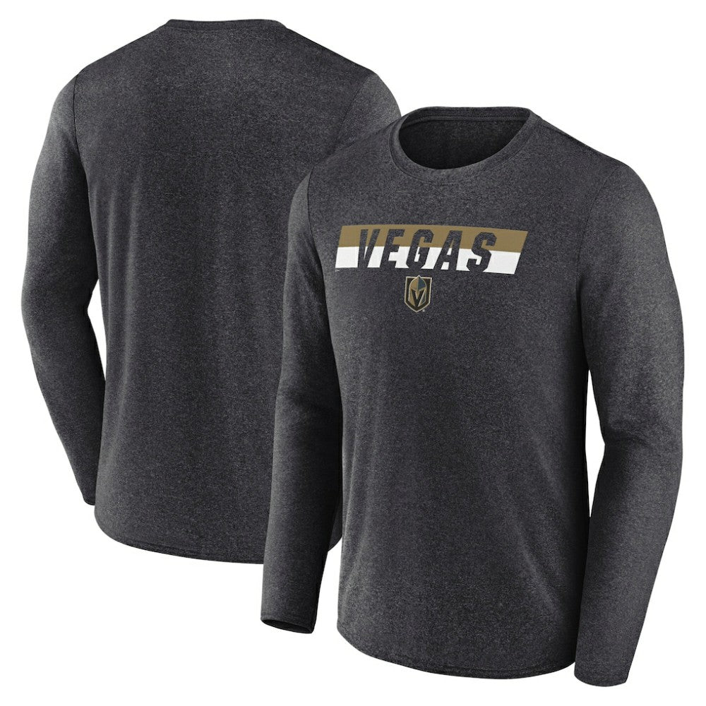 Vegas Golden Knights Fanatics Transition Long Sleeve T-Shirt - Heather Charcoal | Fanatics discount
