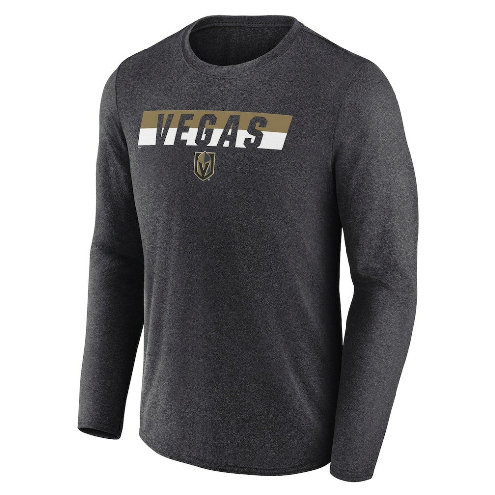 Vegas Golden Knights Fanatics Transition Long Sleeve T-Shirt - Heather Charcoal | Fanatics discount