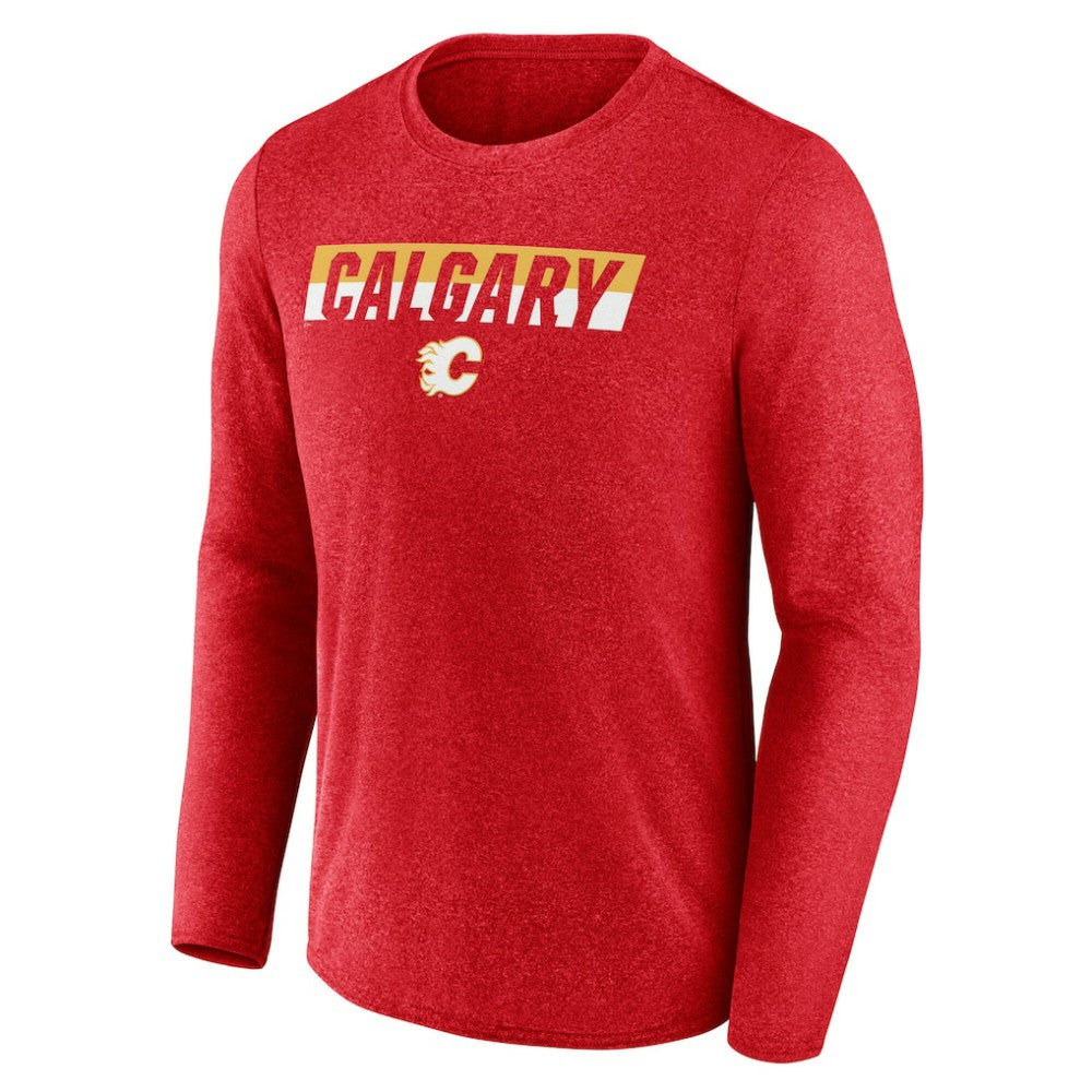Calgary Flames Fanatics Transition Long Sleeve T-Shirt - Heather Red | Fanatics near me