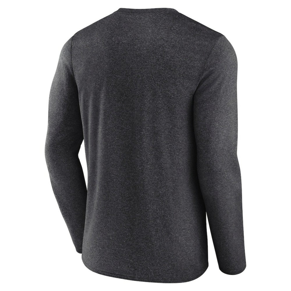 San Jose Sharks Fanatics Transition Long Sleeve T-Shirt - Heather Charcoal | Fanatics Clearance
