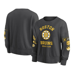 Boston Bruins Fanatics Women's Oversized Vintage Go Team Pullover Sweatshirt - Black | Fanatics online