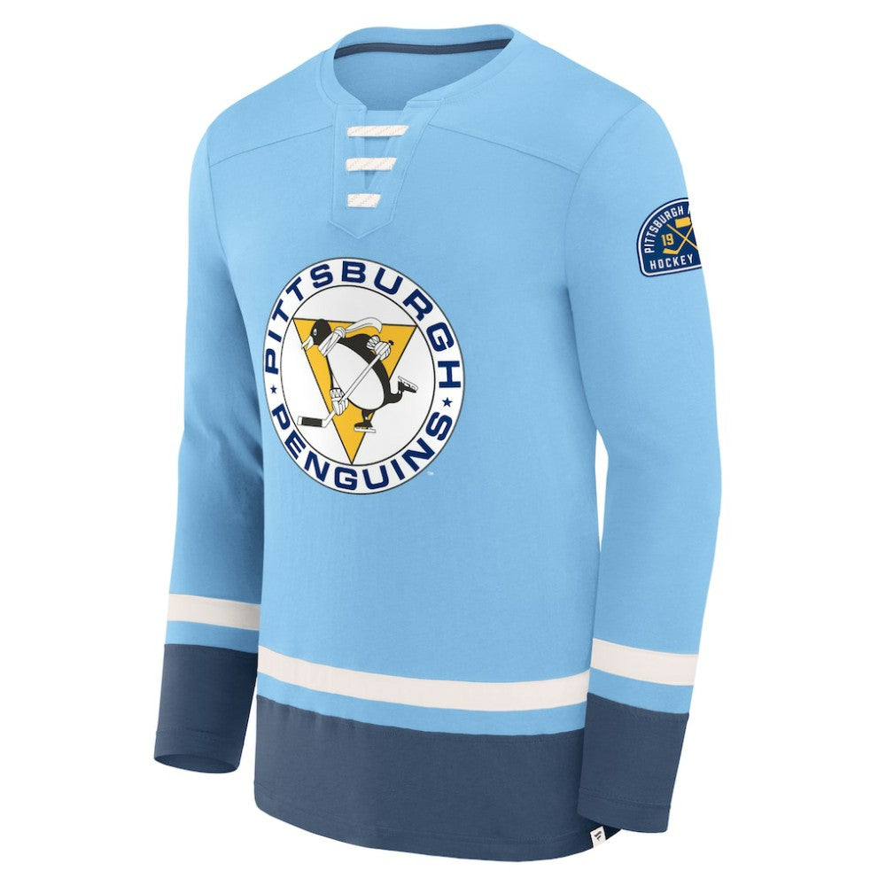 Pittsburgh Penguins Fanatics Vintage High Point Long Sleeve T-Shirt - Light Blue | Fanatics online