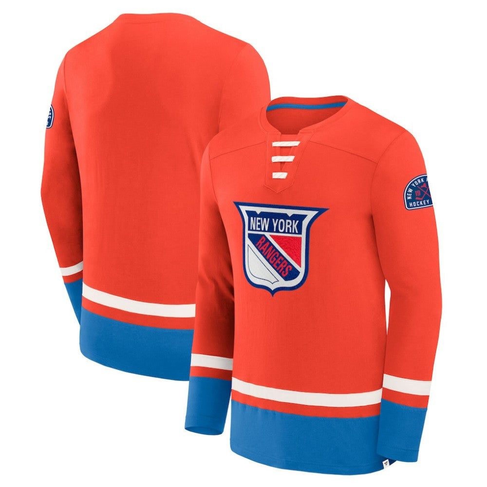 New York Rangers Fanatics Vintage High Point Long Sleeve T-Shirt - Blue | Fanatics Lifestyle