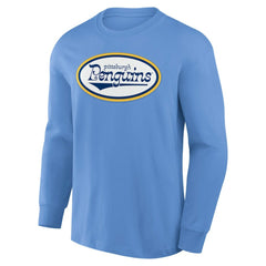 Pittsburgh Penguins Fanatics Vintage Rewind Long Sleeve T-Shirt - Light Blue | Fanatics discount