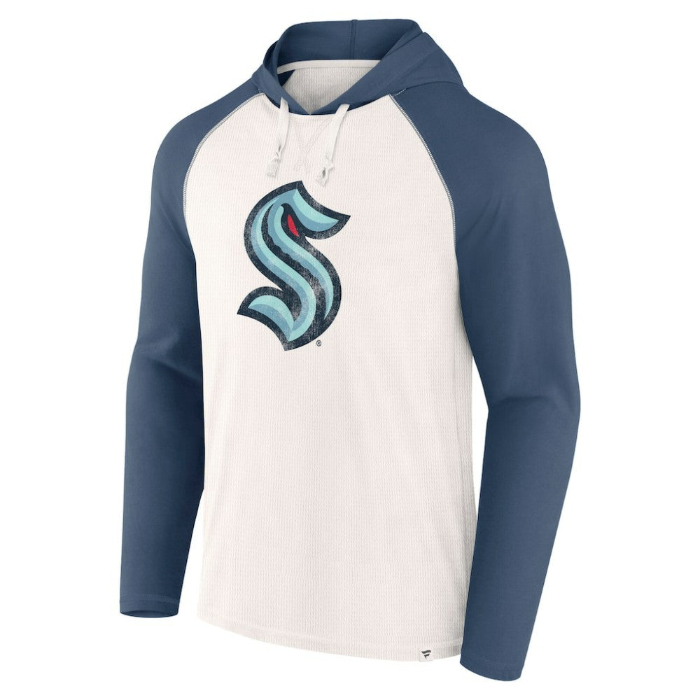 Seattle Kraken Fanatics Vintage Winger Pullover Hoodie - White | Fanatics Lifestyle